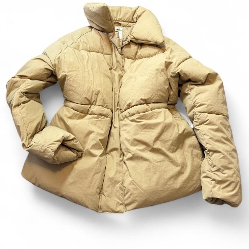 A New Day Tan Water Resistant Puffer Jacket, Women's Size M